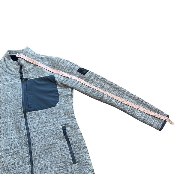 Ascend Fleee Lined Full Zip Gray White Women’s Size Small Fitted Jacket outdoors - Picture 3 of 13